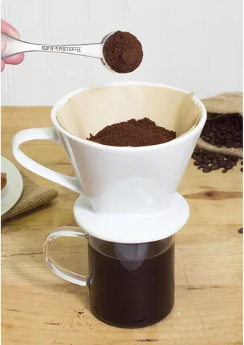 Vista 5 de Fino Medida de café, acero inoxidable 18/8, fabricado en Japón, capacidad de 1 cucharada