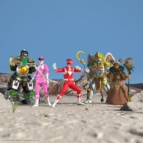 Vista 5 de Super7 ULTIMATES! Mighty Morphin Power Rangers Red Ranger - Figura de acción de Power Rangers de 7" con accesorios, coleccionables clásicos