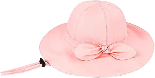 Vista 3 de Sombrero de sol transpirable para niños y niñas pequeños, de algodón, plegable, con protección SPF 50+