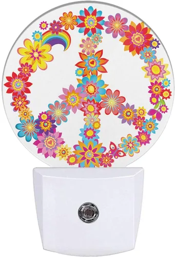 Vista 16 de EKOBLA Luz nocturna enchufable para jardín de primavera, luz nocturna LED de lavanda y camino floreciente para niños y adultos, decoración del hogar