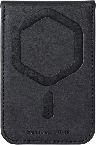 Vista 6 de URBAN ARMOR GEAR UAG - Cartera delgada Kevlar negra para 6 tarjetas con función atril y bloqueo RFID, cartera magnética Metropolis compatible