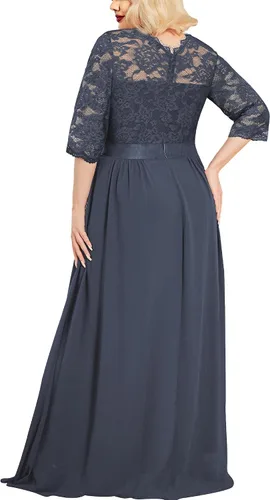 Vista 2 de Miusol Women's Formal Floral Lace Plus Size Wedding Maxi Dress