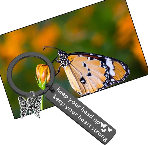 Vista 4 de ENSIANTH - Llavero con diseño de mariposa para regalo