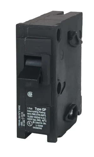 Vista 5 de Disyuntor Q115 de 15 amperios tipo de polo único QP