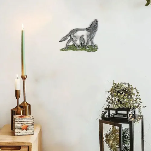 Vista 7 de Molde de forma de lobo molde de artesanía de silicona epoxi decoración animal herramienta flexible DIY