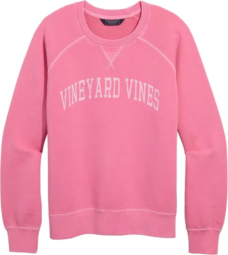 Vista 4 de Vineyard Vines, Mujeres, Sudadera Gráfica de Cuello Redondo de Franela Palm Beach
