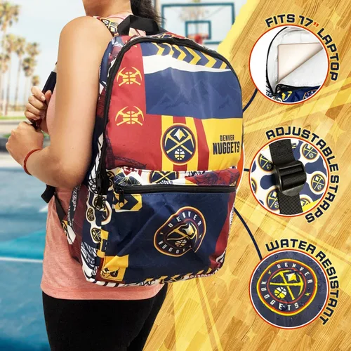 Vista 2 de Pro Specialties Group Bolsos Denver Nuggets, Mochila grande, Compacto