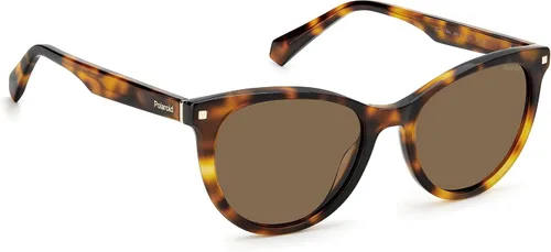 Vista 2 de Polaroid Sunglasses Women's PLD 4111SX Cat Eye Sunglasses, HavanaPolarized Copper, 53mm,18mm