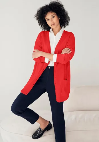 Vista 6 de Ellos Cárdigan estilo boyfriend de talla grande para mujer