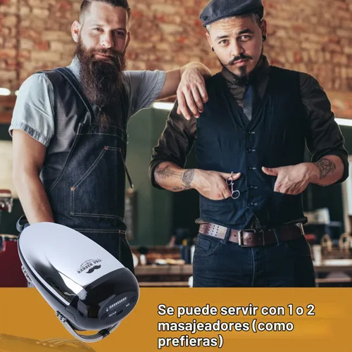 Vista 4 de STYLANCE - Masajeador de calor de mano con cable, inalámbrico, carga USB profesional, para cuello, piernas, manos, 2 nodos de masaje, 1 botón