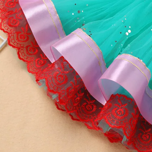 Vista 5 de Baby Girl Mermaid 1st Birthday Outfit Romper + Tutu Skirt + Mermaid Tail + Headband Shiny ONE Cake Smash Photo Shoot