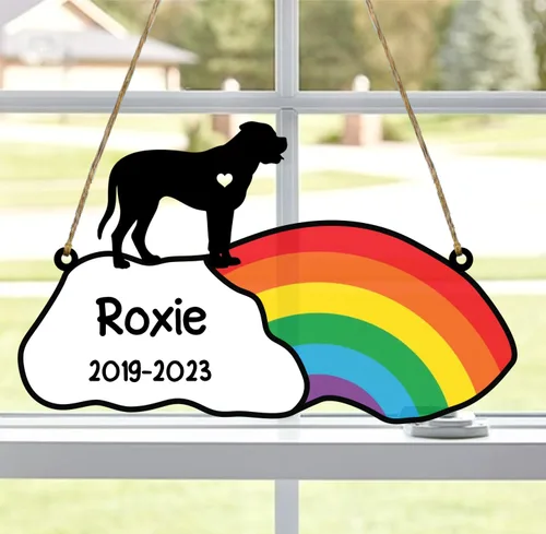 Vista 40 de LOVELYPOD Rainbow Bridge - Regalos conmemorativos para mascotas, regalos conmemorativos para perros afganos por pérdida de sabueso afgano, regalo