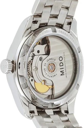 Vista 4 de Mido Watch Reloj de madre perla Belluna Lady Automatic Mido Caliber 80 (base ETA C07.611) para mujer, Nácar