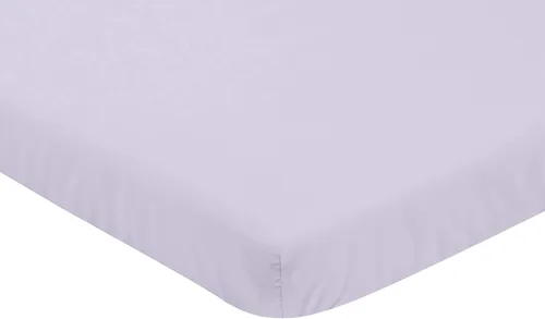 Vista 10 de Sweet Jojo Designs Sábanas ajustables para cuna de bebé (morado sólido) para niñas, guardería infantil, habitación de niños pequeños