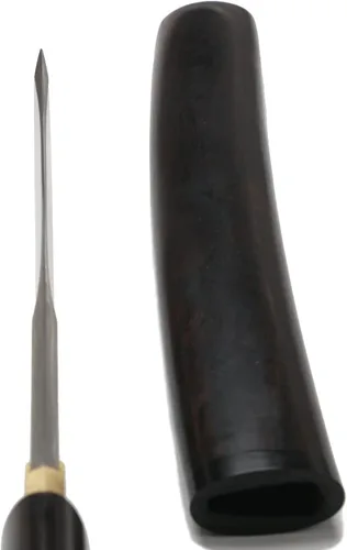 Vista 6 de siwode Katana corta y afilada hecha a mano, espada real samurái ninja japonesa (T10 templada) de 15 pulgadas