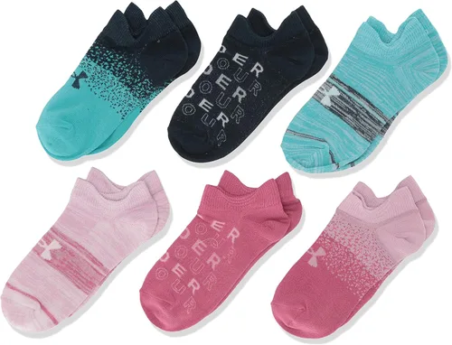 Vista 63 de Under Armour Calcetines ligeros invisibles Essential 2.0 para niños (paquete de 6)
