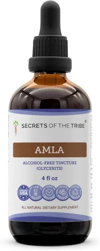 Vista 7 de Secrets of the Tribe Amla Tintura Extracto Libre de Alcohol, Amla (Emblica Officinalis) Fruta Seca 2 oz