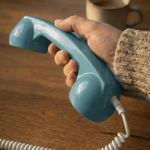 Vista 3 de Opis 60s Micro: Auricular retro para teléfono fijo/Auricular USB/Auricular para teléfono móvil/Receptor de teléfono para teléfono móvil/Auricular