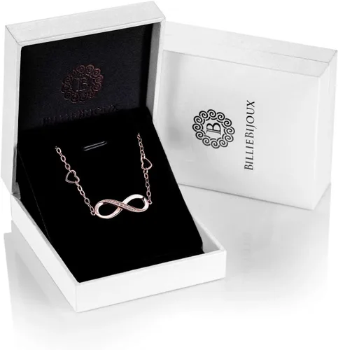 Vista 14 de Billie Bijoux Pulsera tobillera de plata de ley 925 para mujer, con símbolo de amor infinito, ajustable, grande, regalo para mujer