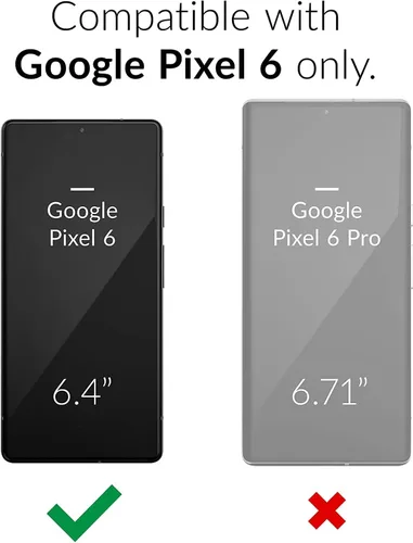 Vista 2 de Funda compatible con Google Pixel 6, funda para Pixel 6, incluye protector de pantalla, clip giratorio para cinturón, soporte para soporte, cubierta