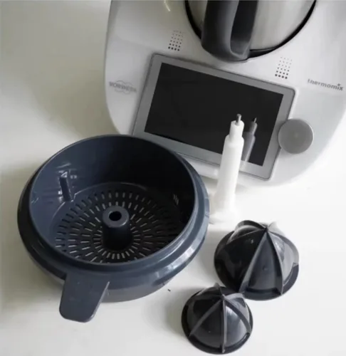 Vista 2 de Pieza de la máquina de exprimir adecuada para Thermomix TM5/TM6 Citrus Juicing Set de jugo de naranja Accesorio de material plástico Coladores cesta