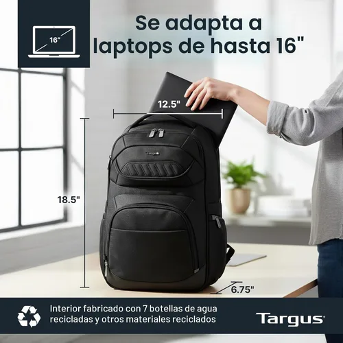 Vista 6 de Targus Mochila para laptop, Negro