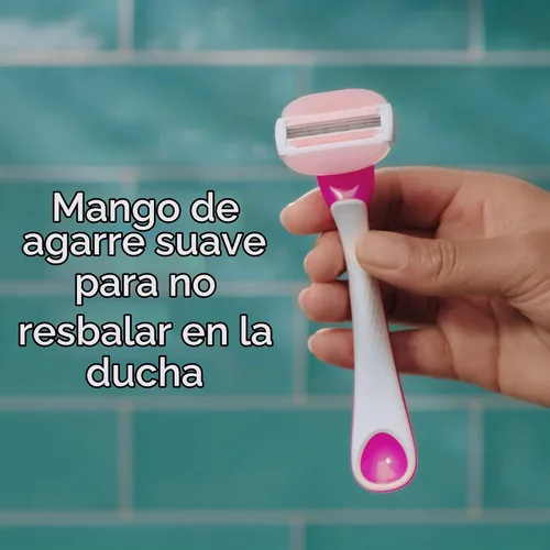 Vista 5 de Gillette Venus ComfortGlide - Maquinillas de afeitar desechables para mujer, 2 unidades, con barras de humedad perfumadas de té blanco para un