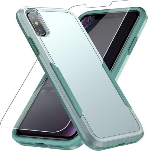 Vista 9 de Carcasa resistente para iPhone X/Xs, de doble capa, a prueba de Negro