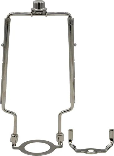 Vista 7 de Creative Hobbies Arpa de lámpara ajustable de 8 pulgadas, 9 pulgadas, 10 pulgadas, incluye base regular y base Uno y remate (latón antiguo)