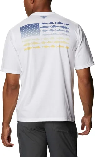 Vista 2 de Columbia mens Pfg Fish Flag Graphic Ss