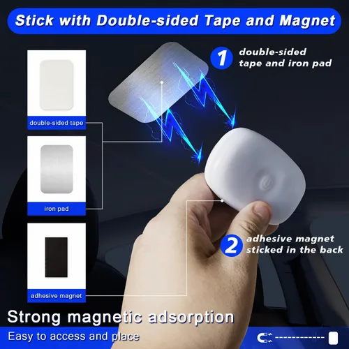 Vista 5 de Luz LED de cúpula para coche, batería recargable, inalámbrica, magnética, techo interior, luz de lectura para decoración interior del coche, 7