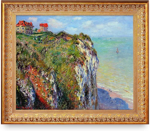 Vista 215 de A&T ARTWORK Antibes Seen from The Salis Gardens de Claude Monet Las Obras de Arte Clásico Mundial Reproducciones, Impresiones de Arte en Lienzo