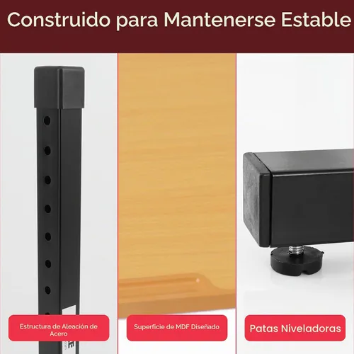 Vista 4 de Pyle Atril portátil de piso, podio, altura ajustable, diseño de pie constante, para profesor, conferencia, aula, soporte para libros de computadora