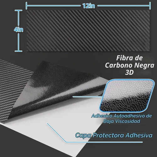 Vista 6 de Lypumso Kit de Envoltura de Vinilo para Emblema de Auto, 6 Piezas de Fibra de Carbono Negro Compatible con Calcomanías de Logo Chevy Bowtie, Corta