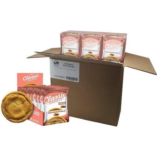Vista 24 de Galletas de brownie Classic Cookie suavemente horneadas en forma redonda, 2 cajas, 16 galletas envueltas individualmente