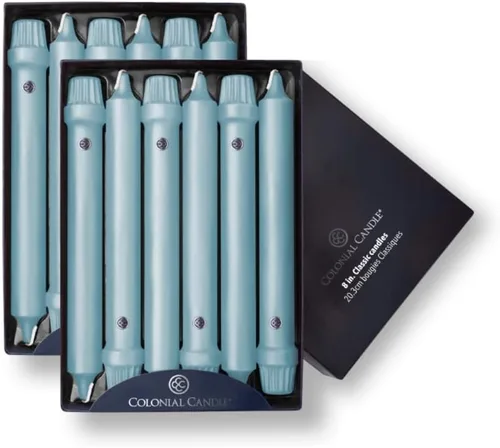 Vista 22 de Colonial Candle Handipt Collection - Vela cónica sin perfume, color blanco, 6 pulgadas, paquete de 12, hasta 4 horas de combustión