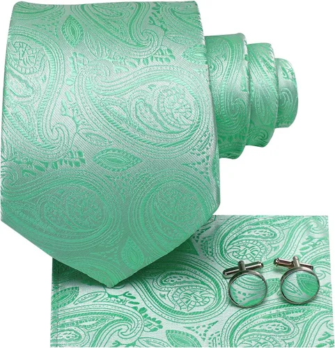 Vista 25 de Dubulle Corbata tejida de cachemira para hombre y gemelos de pañuelo para hombre, conjunto de gemelos para boda formal y negocios