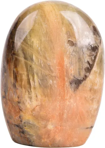 Vista 17 de AMOYSTONE Piedra de preocupación pulida de ópalo verde natural para aliviar la ansiedad, piedra preciosa de reiki de cristal curativo de mano