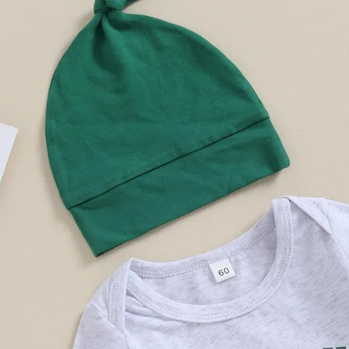 Vista 4 de BULINGNA Traje de fútbol infantil de 3 piezas para bebés y niños, los domingos son para los pájaros águilas, mameluco con sombrero, ropa de otoño