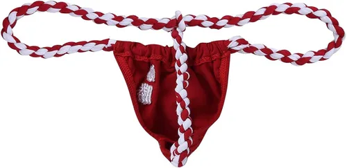Vista 5 de iEFiEL - Tangas sexy para hombre con tacos en T, de algodón, para lencería y lucha
