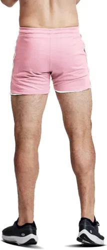 Vista 3 de EVERWORTH Pantalones cortos de entrenamiento 2 en 1 para hombre, 5 pulgadas, de secado rápido, pantalones cortos de gimnasio para culturismo