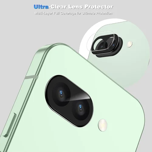 Vista 5 de WHPXJY Protector de lente de cámara Google Pixel 10A, protector de lente de cámara de 2026, 9H+ inastillable, antiarañazos, mantiene la claridad