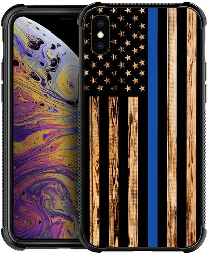 Vista 17 de DJSOK Funda compatible con iPhone 7/8 Plus, diseño con patrón de parachoques trasero, esquinas reforzadas contra arañazos, esquinas reforzadas