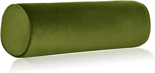 Vista 25 de Tinbolunce Almohada enrollable de espuma viscoelástica para rodilla/pierna/cuello - Cojín cilíndrico de luna llena/almohada cilíndrica redonda