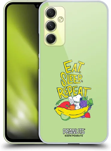 Vista 29 de Head Case Designs Funda rígida con licencia oficial de Peanuts Eat Sleep Snoopy Naturally Sweet compatible con Samsung Galaxy S23 Ultra 5G Comer