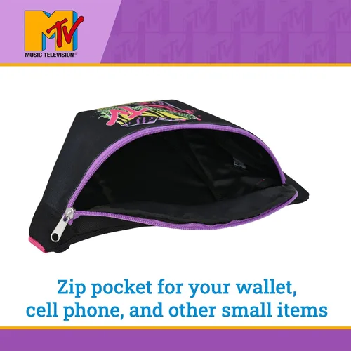 Vista 5 de MTV Logo Fanny Pack, Crossbody Waist Belt Bag