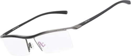 Vista 7 de Agstum Gafas de negocios sin montura de titanio puro, lentes transparentes