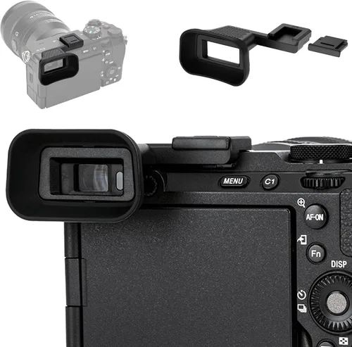 Vista 13 de Visor de cámara de silicona suave para Sony A7C Alpha 7C (ILCE7CL/S) Protector de copa ocular (no compatible con A7C II, A7CR)