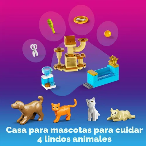 Vista 7 de HOGOKIDS Juguete de construcción de casa familiar con luz para niñas