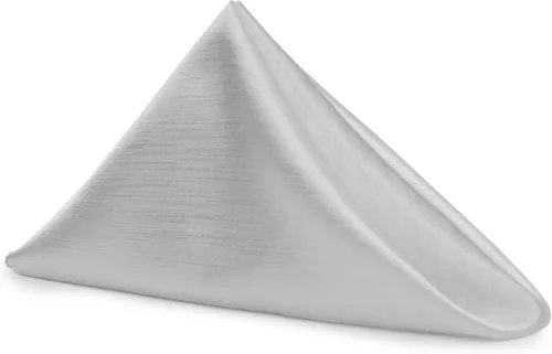 Vista 102 de Ultimate Textile -1 docena - Reversible Shantung Satin - Majestic - Servilletas de tela Majestic de 17 x 17 pulgadas color azul pizarra